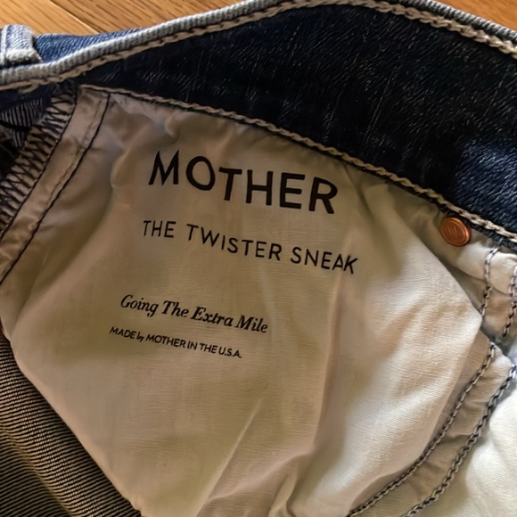 MOTHER Jeans The Twister Sneak Size 27 Wide Leg - Picture 4 of 7